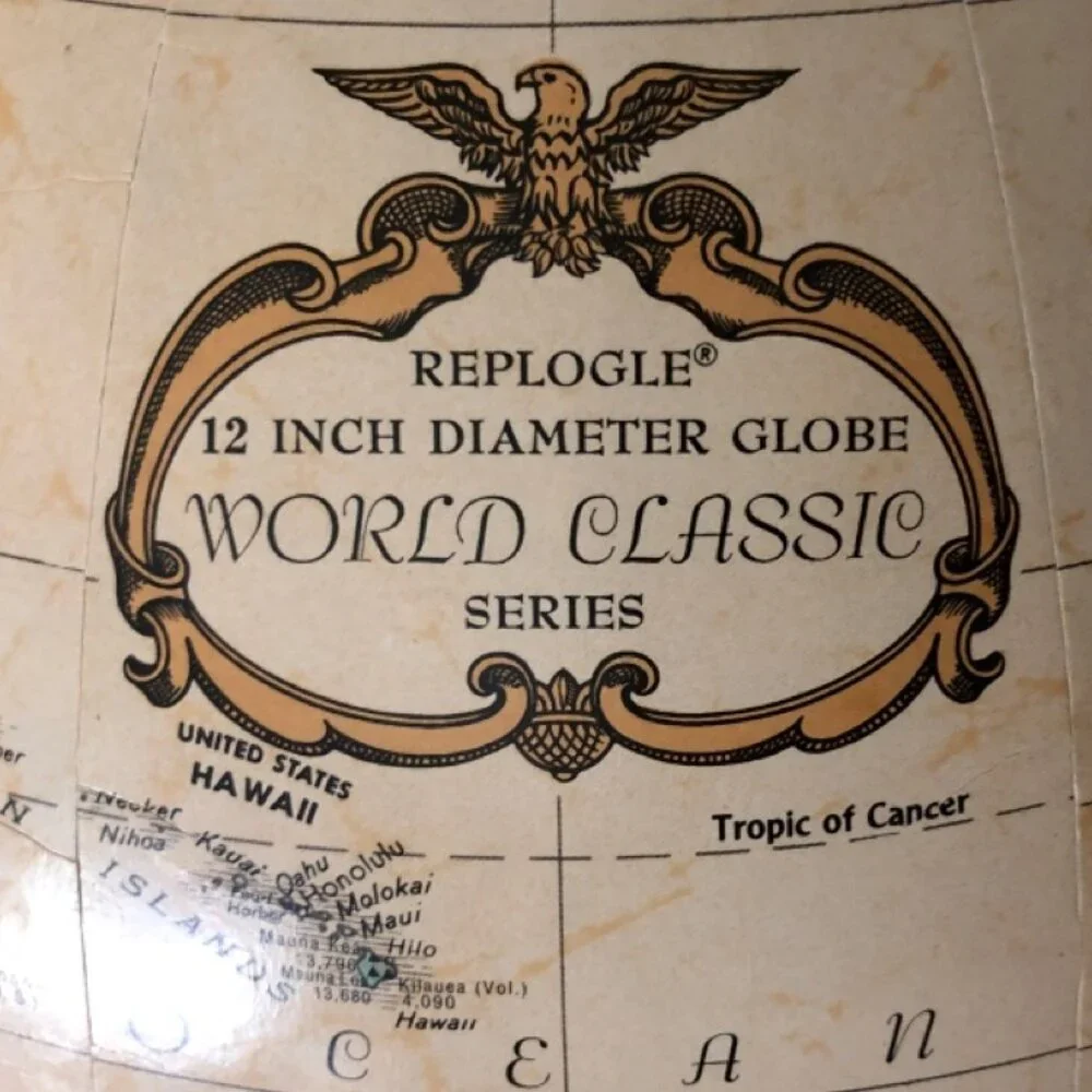 Morgan Globe 12” Diameter, by Replogle World Classic Series, Hardwood Base - Picture 12 of 16